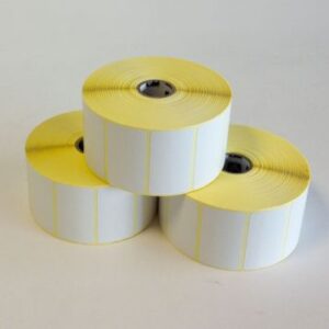 Étiquettes thermiques Économiques 38mm x 25mm adhésif permanent