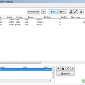 impression des chèques et effet